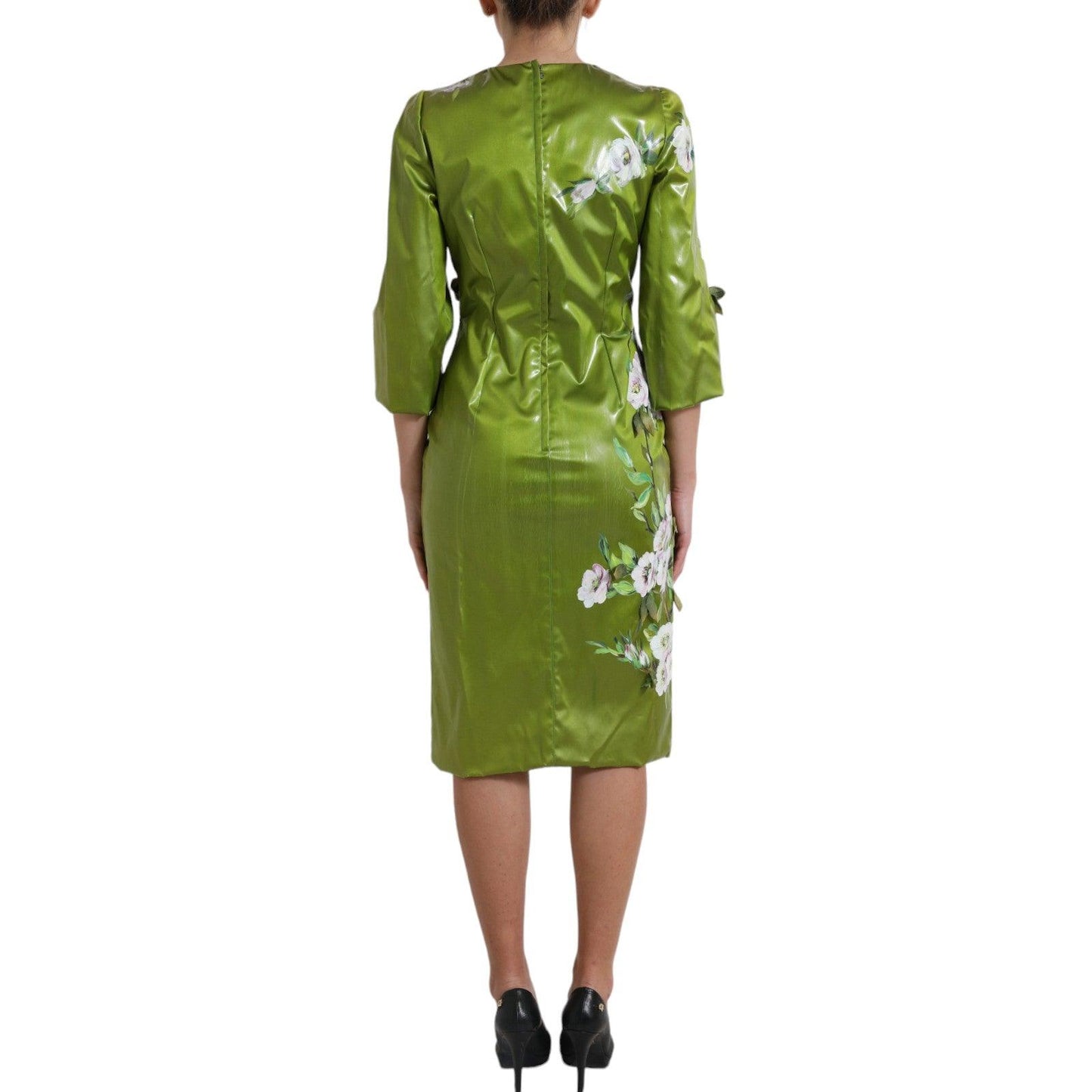 Dolce & Gabbana Floral Elegance Midi Sheath Dress - Arichezz.store