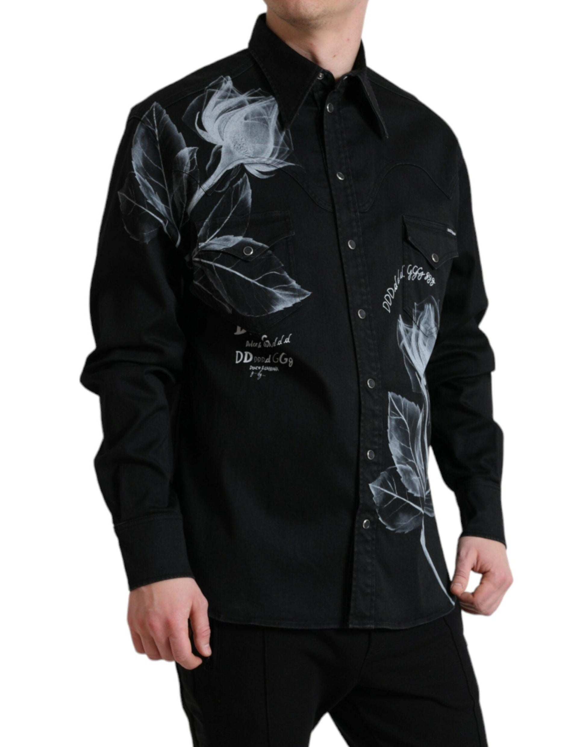 Dolce & Gabbana Elegant Floral Print Dress Shirt - Arichezz.store