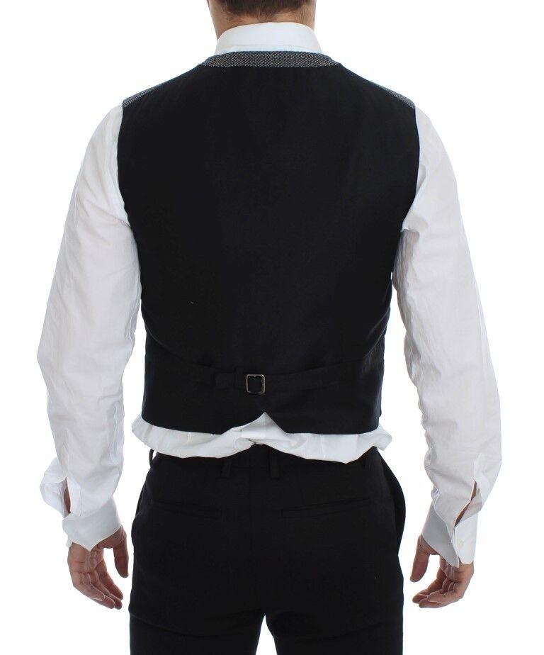 Dolce & Gabbana Elegant Single Breasted Gray Dress Vest - Arichezz.store