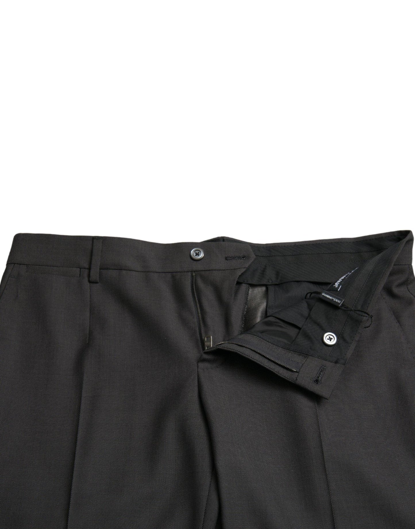 Dolce & Gabbana Elegant Dark Grey Skinny Dress Pants - Arichezz.store