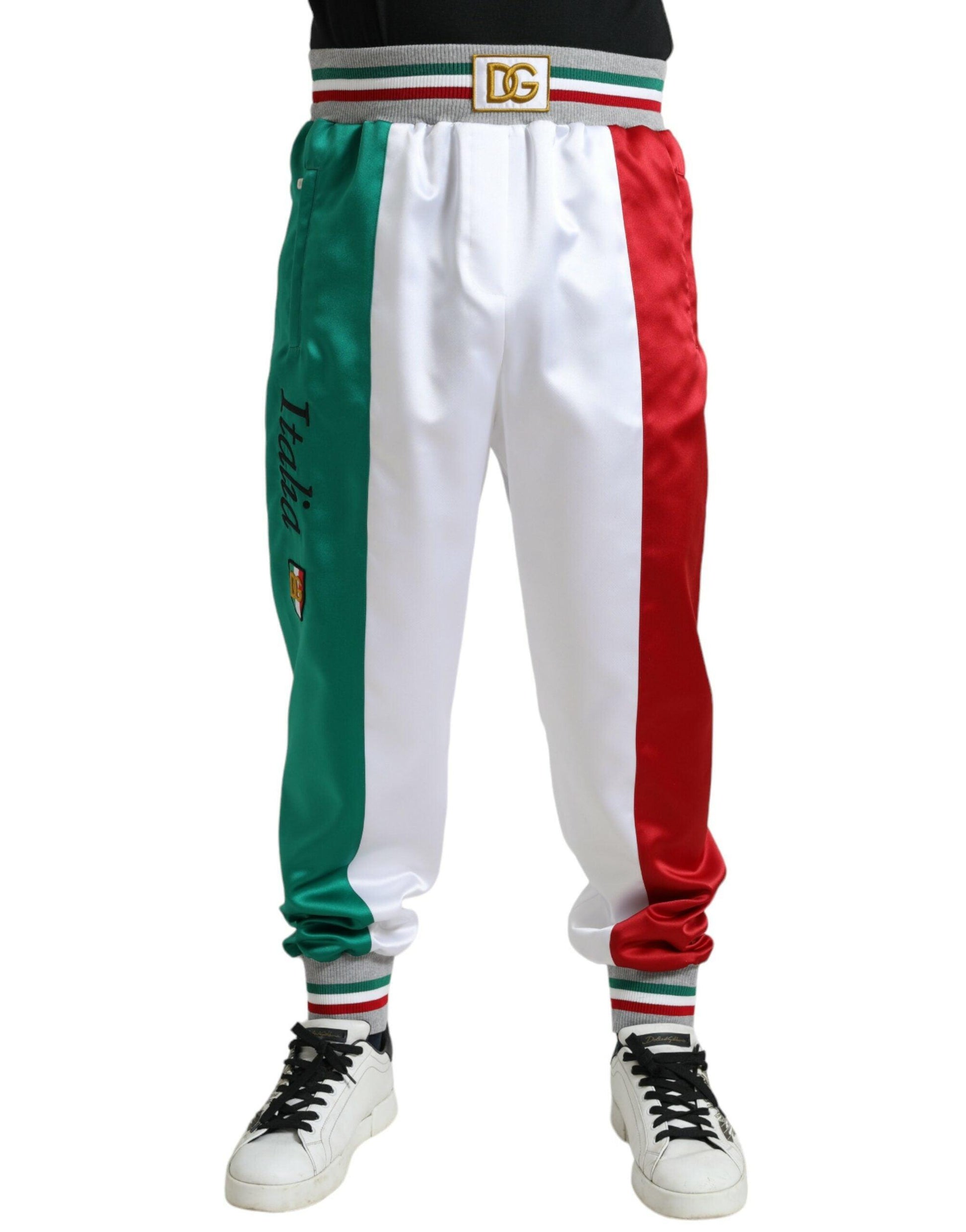 Dolce & Gabbana Italian Stripe Jogger Trousers - Arichezz.store