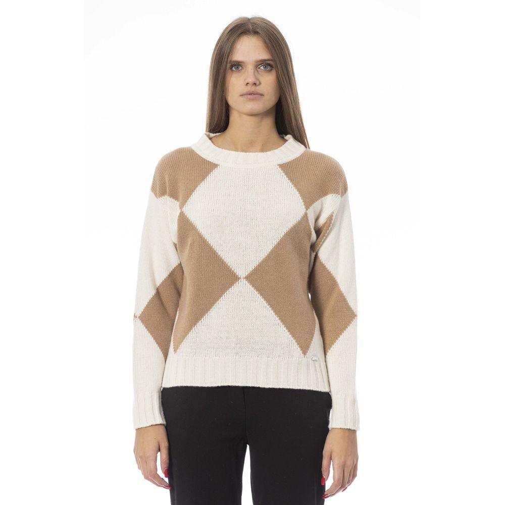 Baldinini Trend Beige Wool Women Sweater - Arichezz.store