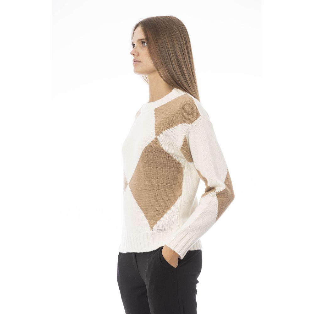 Baldinini Trend Beige Wool Women Sweater - Arichezz.store