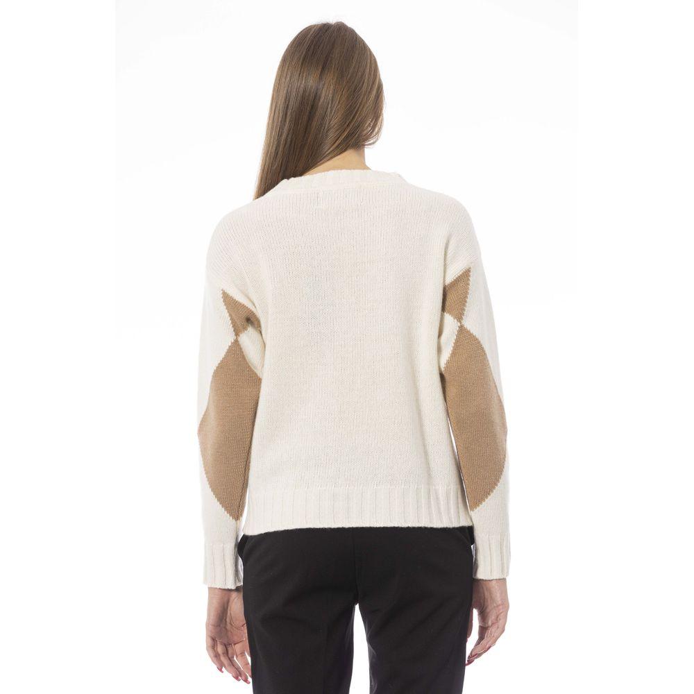 Baldinini Trend Beige Wool Women Sweater - Arichezz.store