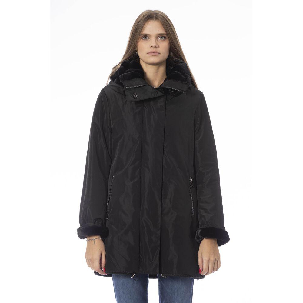 Baldinini Trend Black Polyester Women Jacket - Arichezz.store