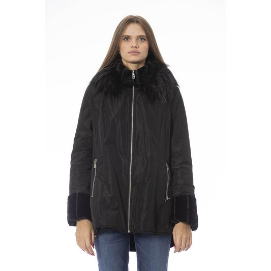 Baldinini Trend Black Polyester Women Jacket - Arichezz.store