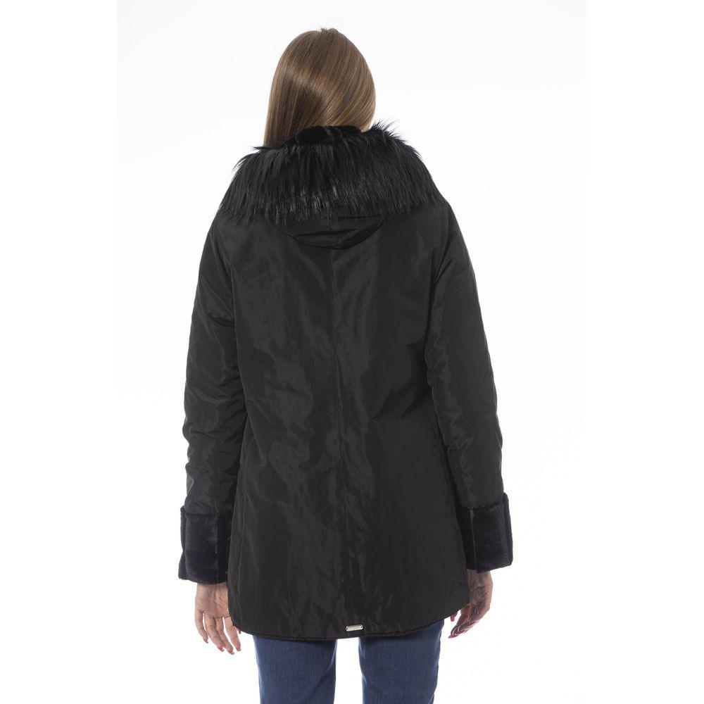 Baldinini Trend Black Polyester Women Jacket - Arichezz.store