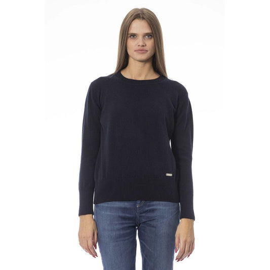 Baldinini Trend Blue Wool Women Sweater - Arichezz.store