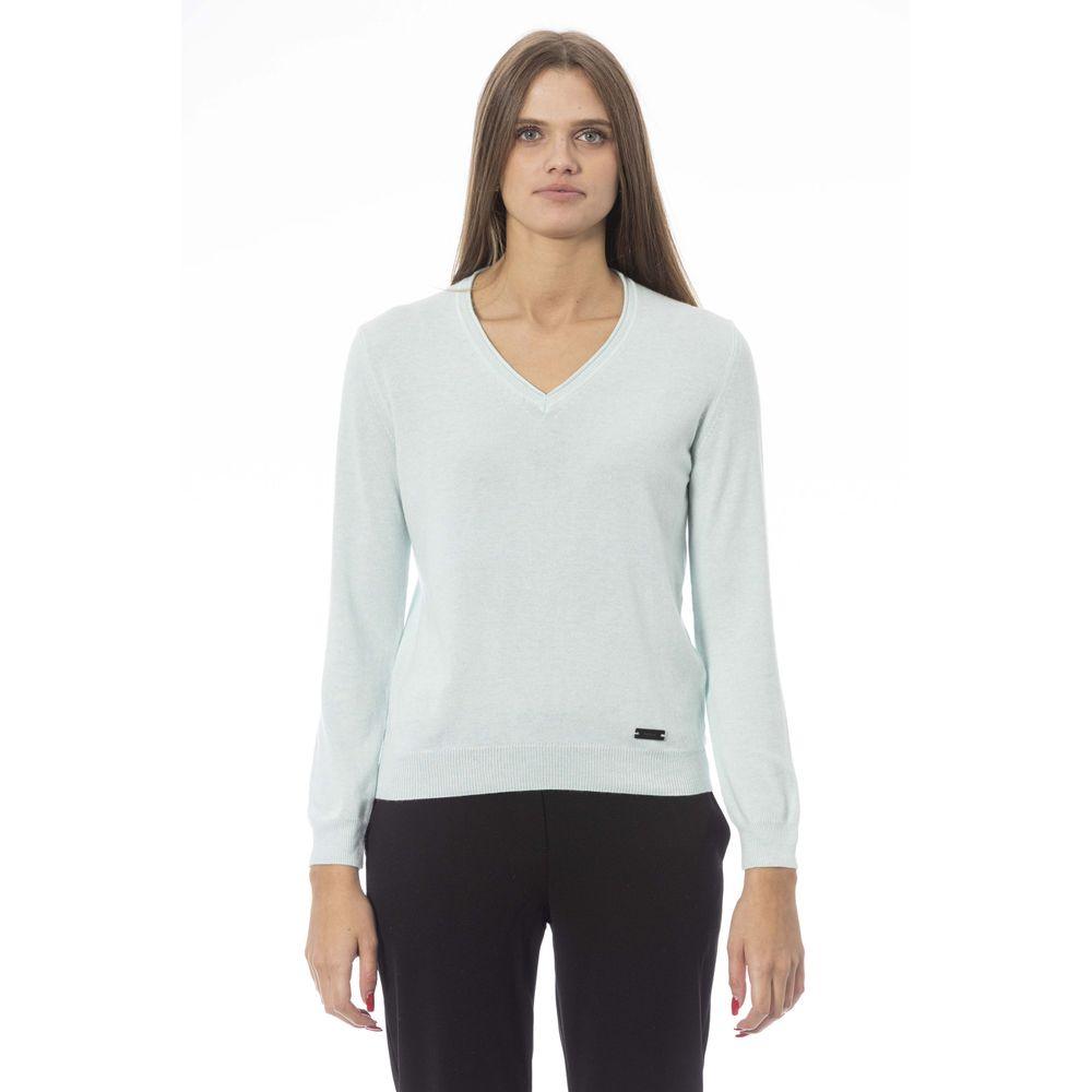 Baldinini Trend Light Blue Cashmere Women Sweater - Arichezz.store