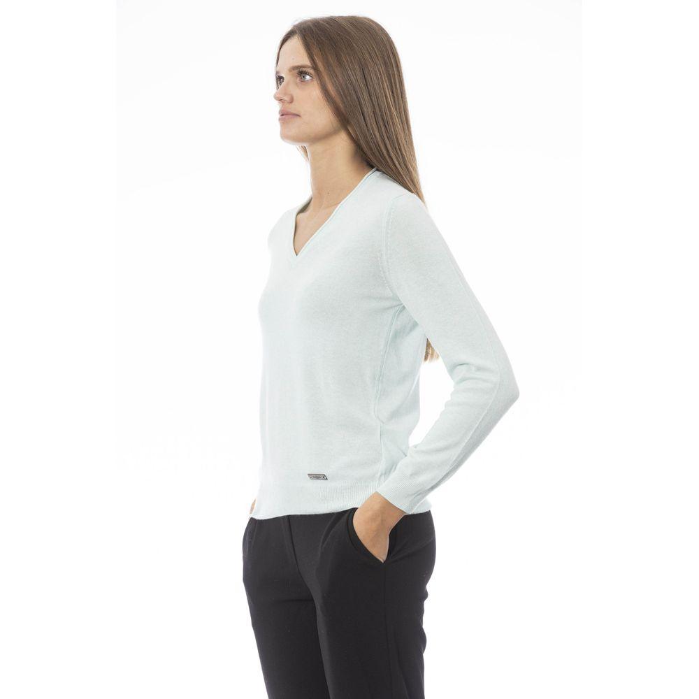 Baldinini Trend Light Blue Cashmere Women Sweater - Arichezz.store