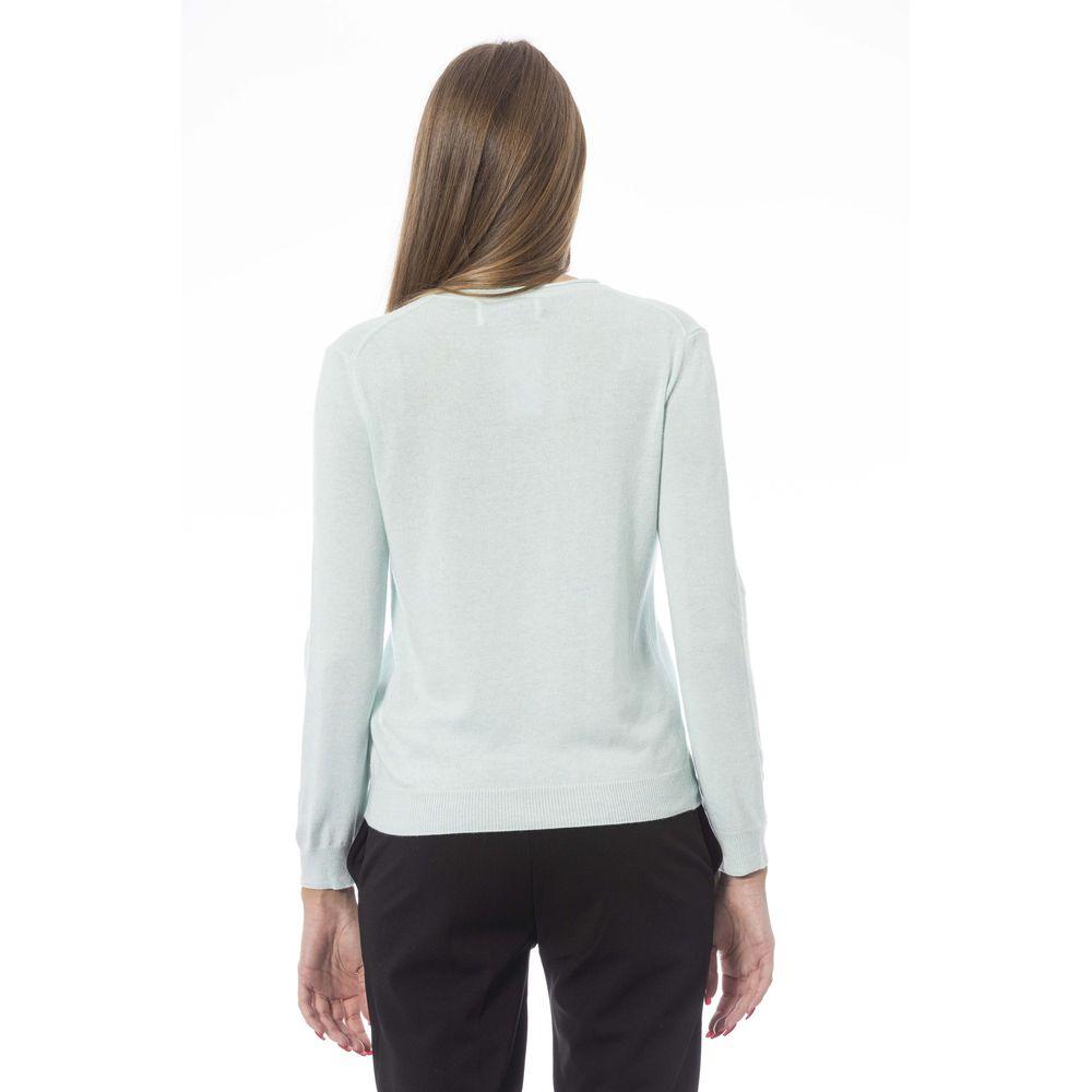 Baldinini Trend Light Blue Cashmere Women Sweater - Arichezz.store