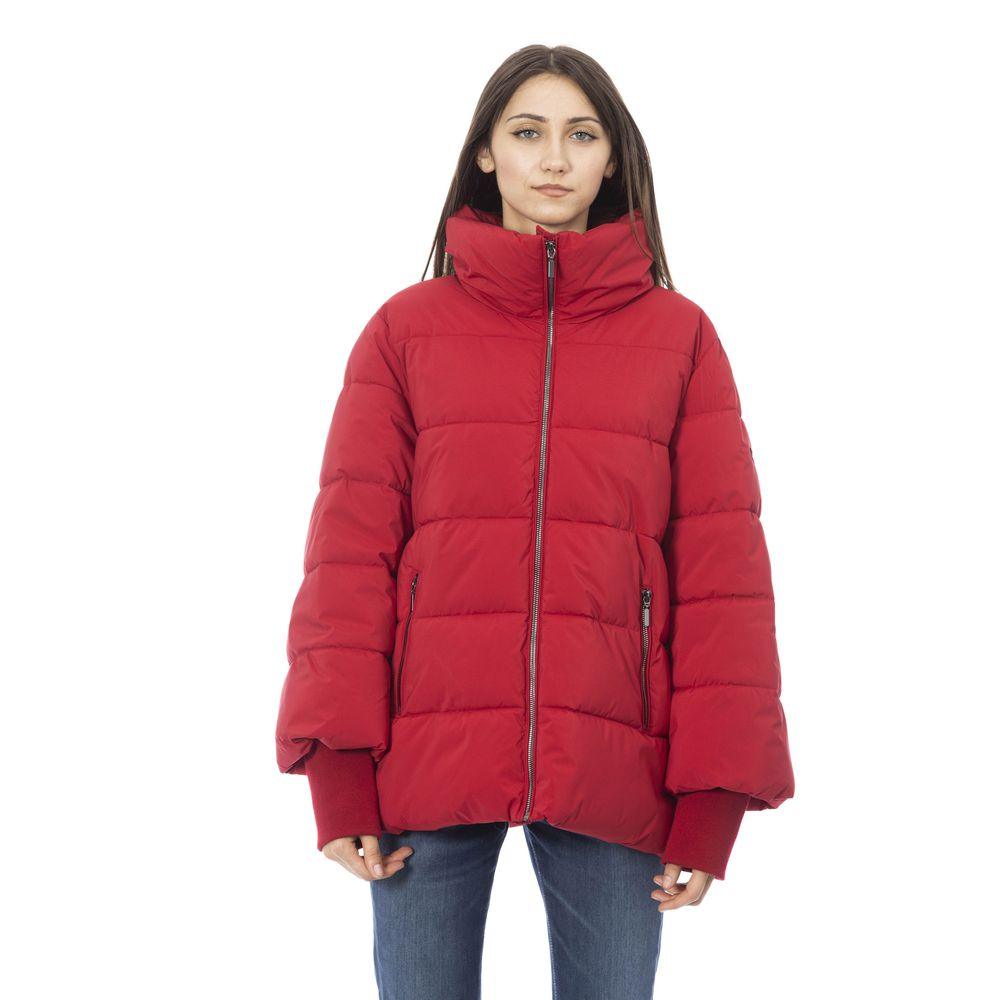 Baldinini Trend Red Polyamide Women's Down Jacket - Arichezz.store