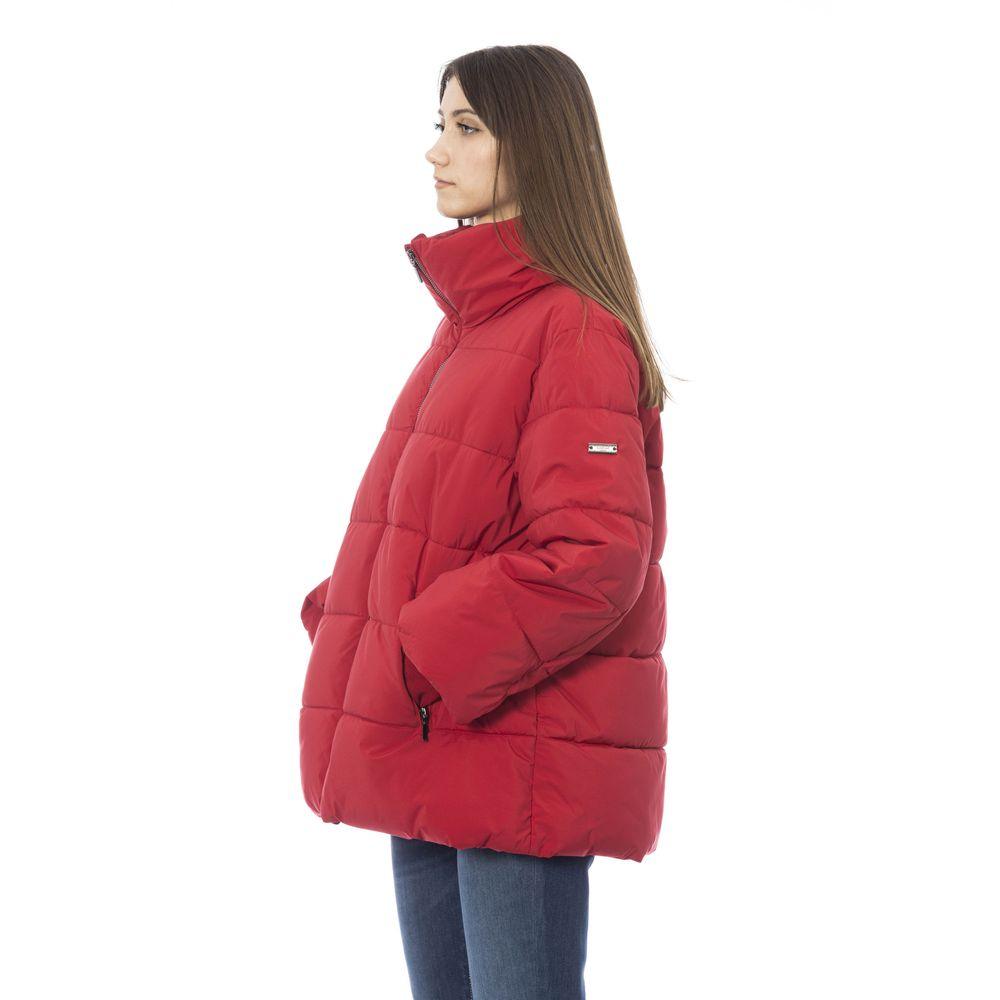 Baldinini Trend Red Polyamide Women's Down Jacket - Arichezz.store