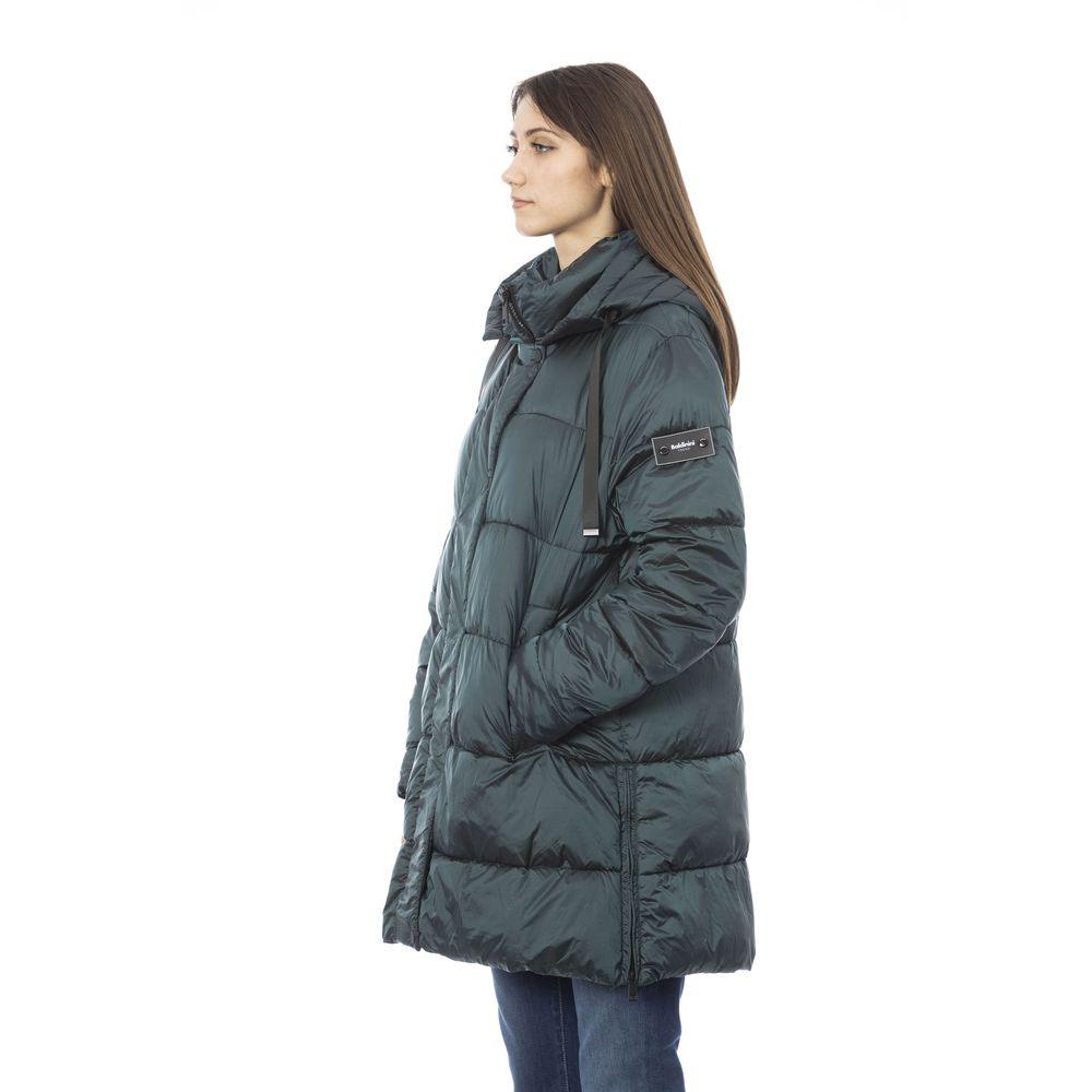 Baldinini Trend Green Long Down Jacket for Women - Arichezz.store