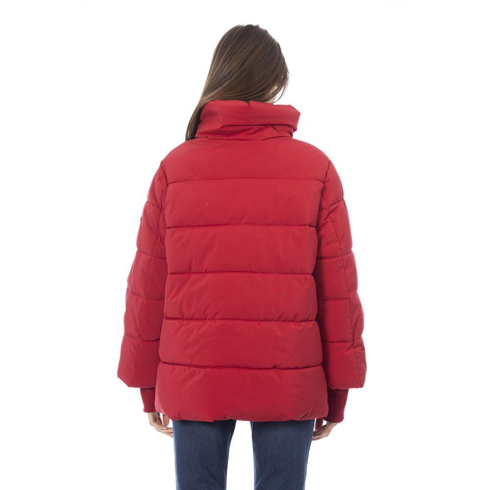 Baldinini Trend Red Polyamide Women's Down Jacket - Arichezz.store