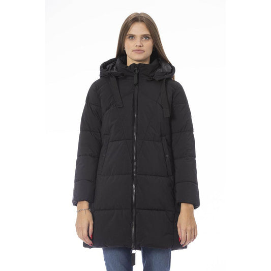 Baldinini Trend Black Polyester Women Jacket - Arichezz.store