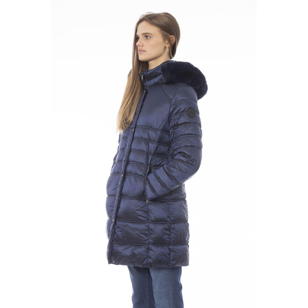 Baldinini Trend Light Blue Women's Down Jacket - Arichezz.store