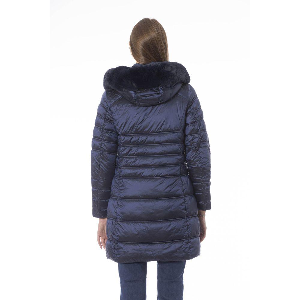 Baldinini Trend Light Blue Women's Down Jacket - Arichezz.store