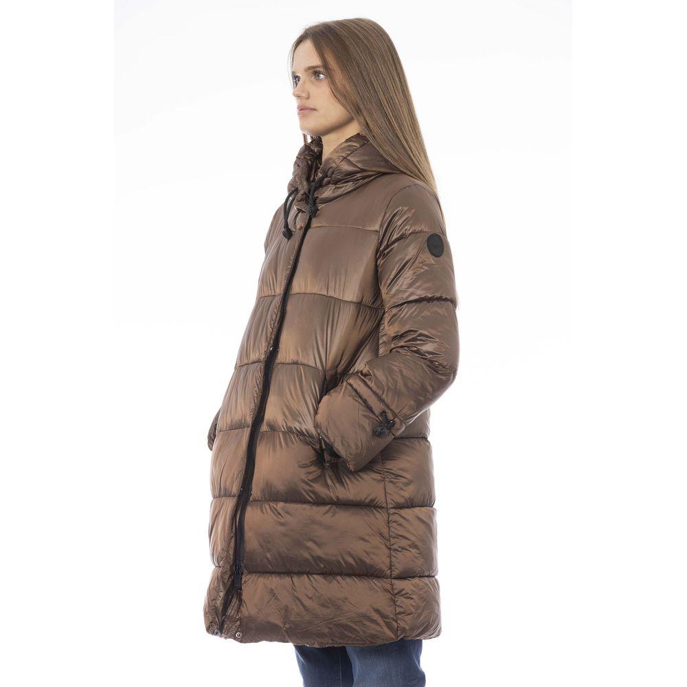 Baldinini Trend Brown Nylon Women's Jacket - Arichezz.store