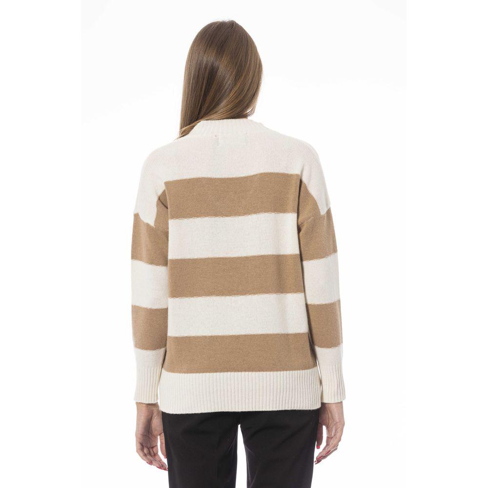 Baldinini Trend Beige Wool Women Sweater - Arichezz.store