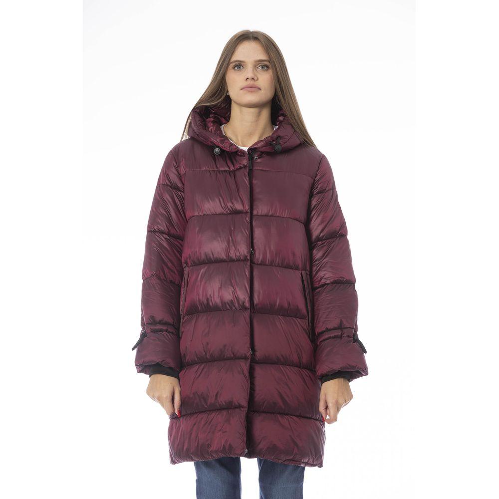 Baldinini Trend Burgundy Nylon Women Jacket - Arichezz.store