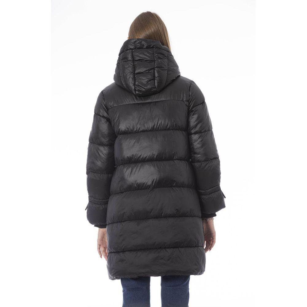 Baldinini Trend Black Nylon Women's Long Down Jacket - Arichezz.store