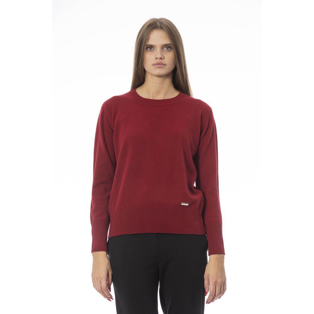 Baldinini Trend Red Wool Women Sweater - Arichezz.store