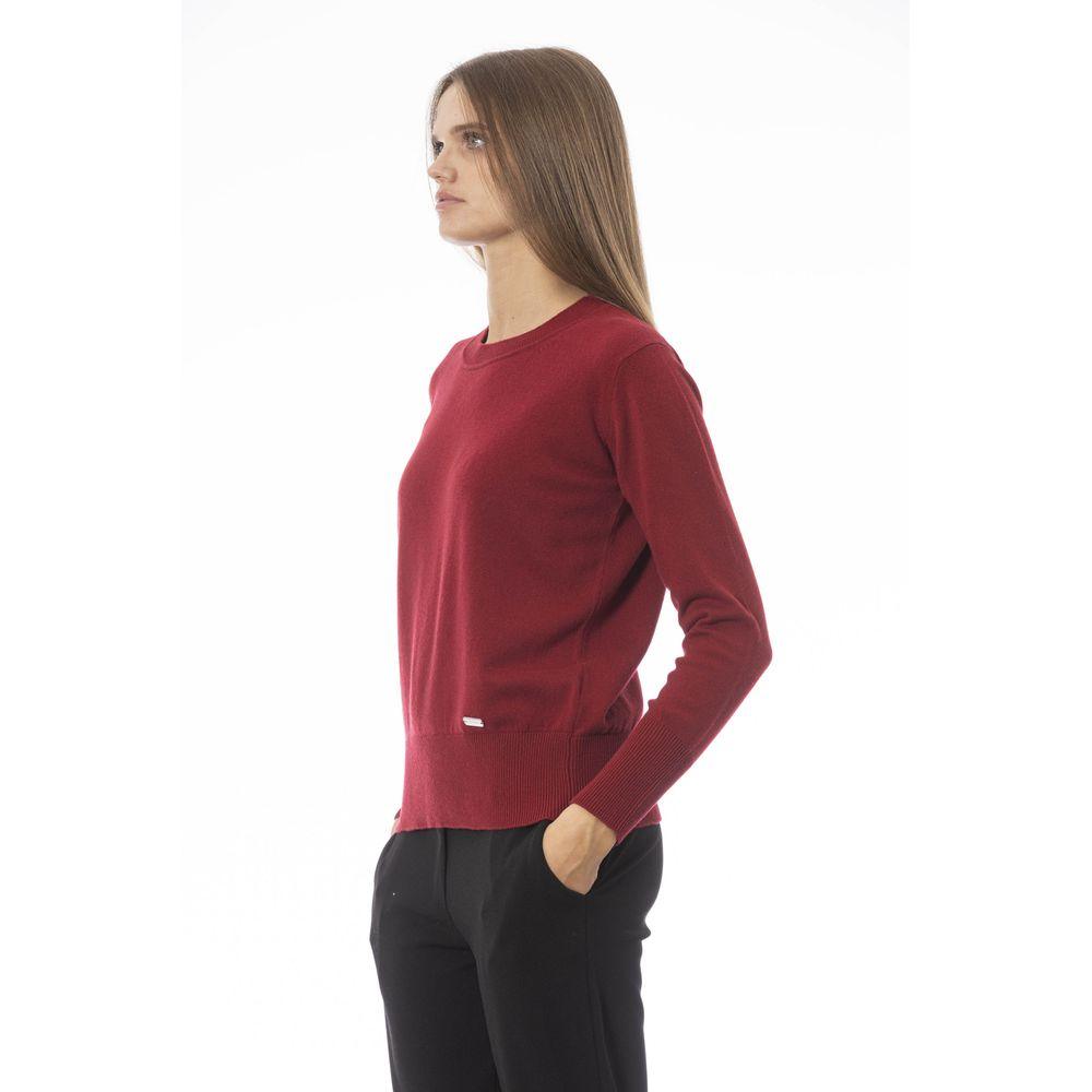 Baldinini Trend Red Wool Women Sweater - Arichezz.store