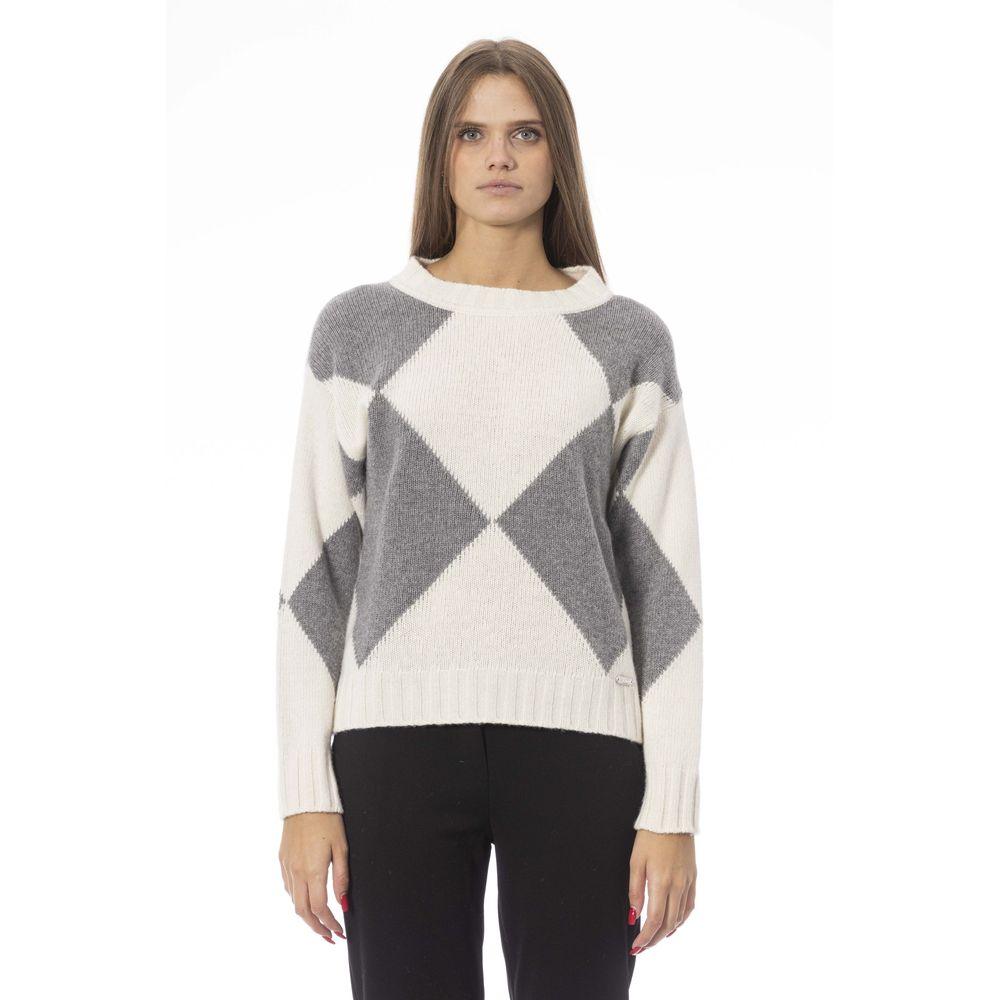 Baldinini Trend Gray Wool Women Sweater - Arichezz.store