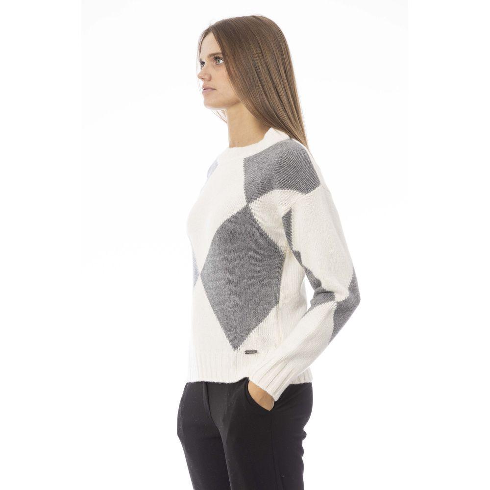 Baldinini Trend Gray Wool Women Sweater - Arichezz.store