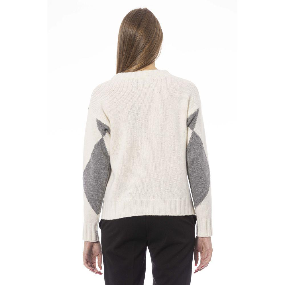 Baldinini Trend Gray Wool Women Sweater - Arichezz.store