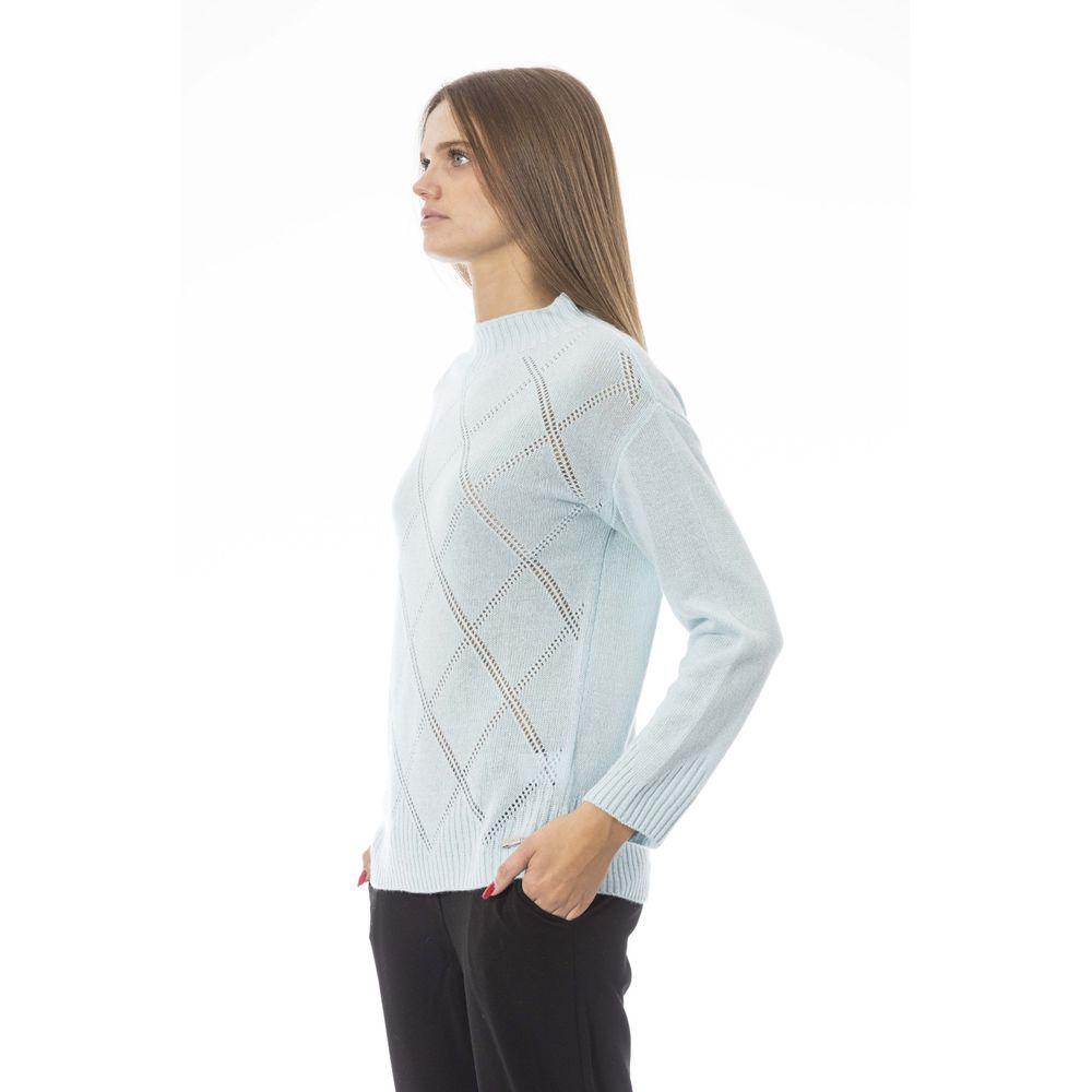 Baldinini Trend Light Blue Cashmere Women Sweater - Arichezz.store