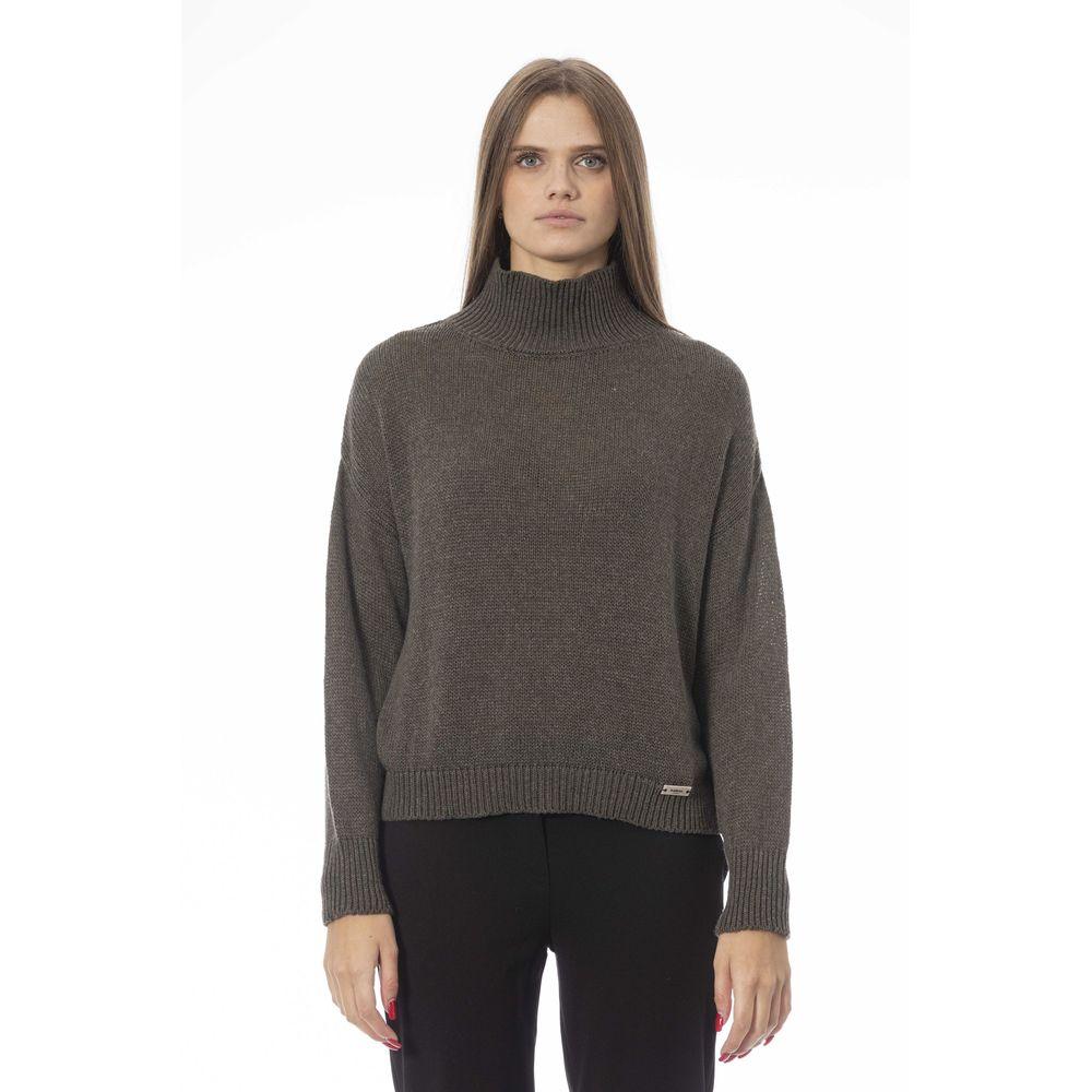 Baldinini Trend Green Wool Women Sweater - Arichezz.store