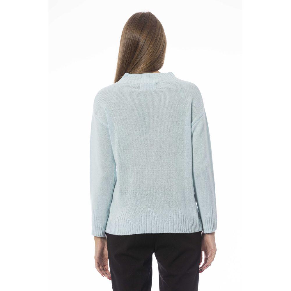 Baldinini Trend Light Blue Cashmere Women Sweater - Arichezz.store