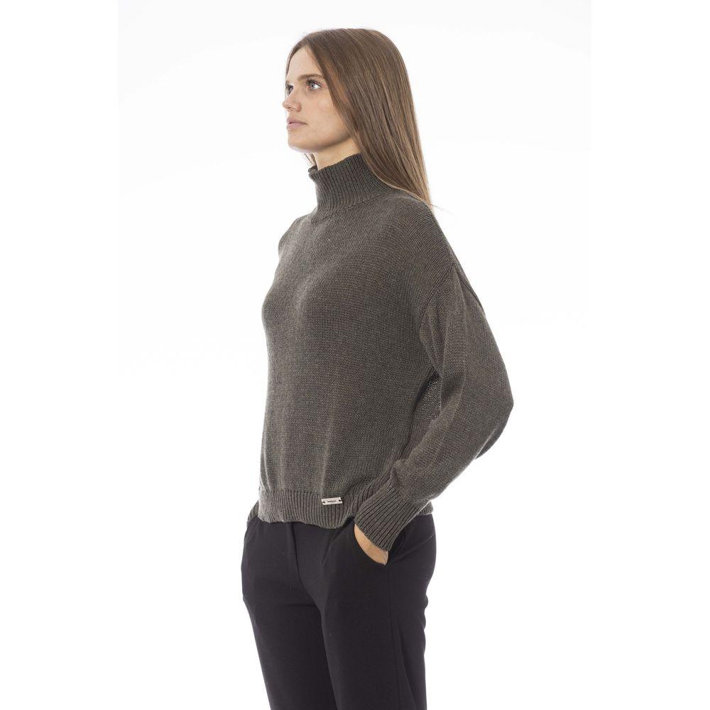 Baldinini Trend Green Wool Women Sweater - Arichezz.store