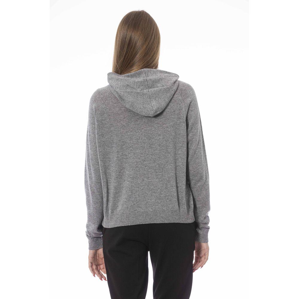 Baldinini Trend Gray Wool Women Sweater - Arichezz.store