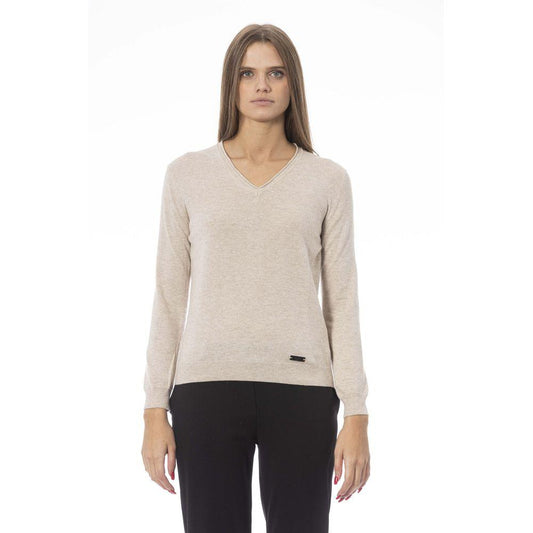 Baldinini Trend Beige Cashmere Women Sweater - Arichezz.store