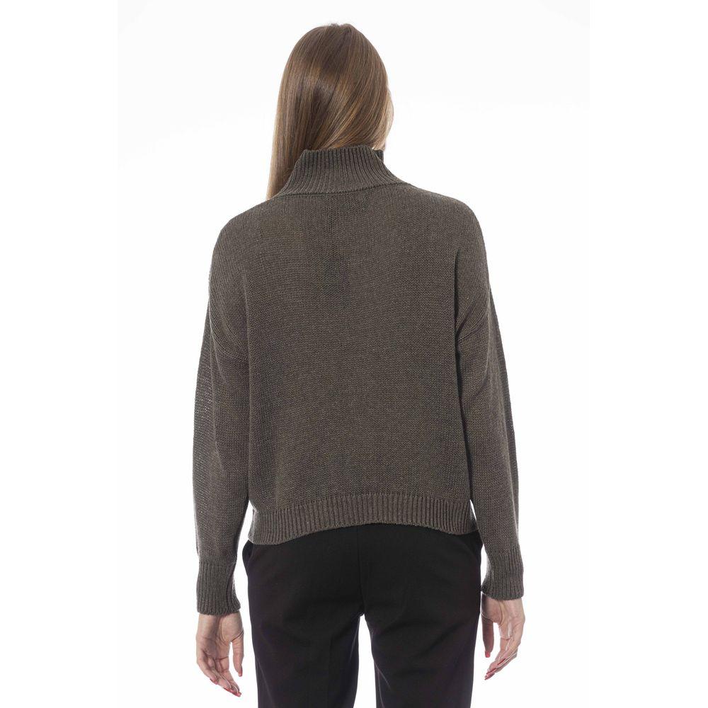 Baldinini Trend Green Wool Women Sweater - Arichezz.store