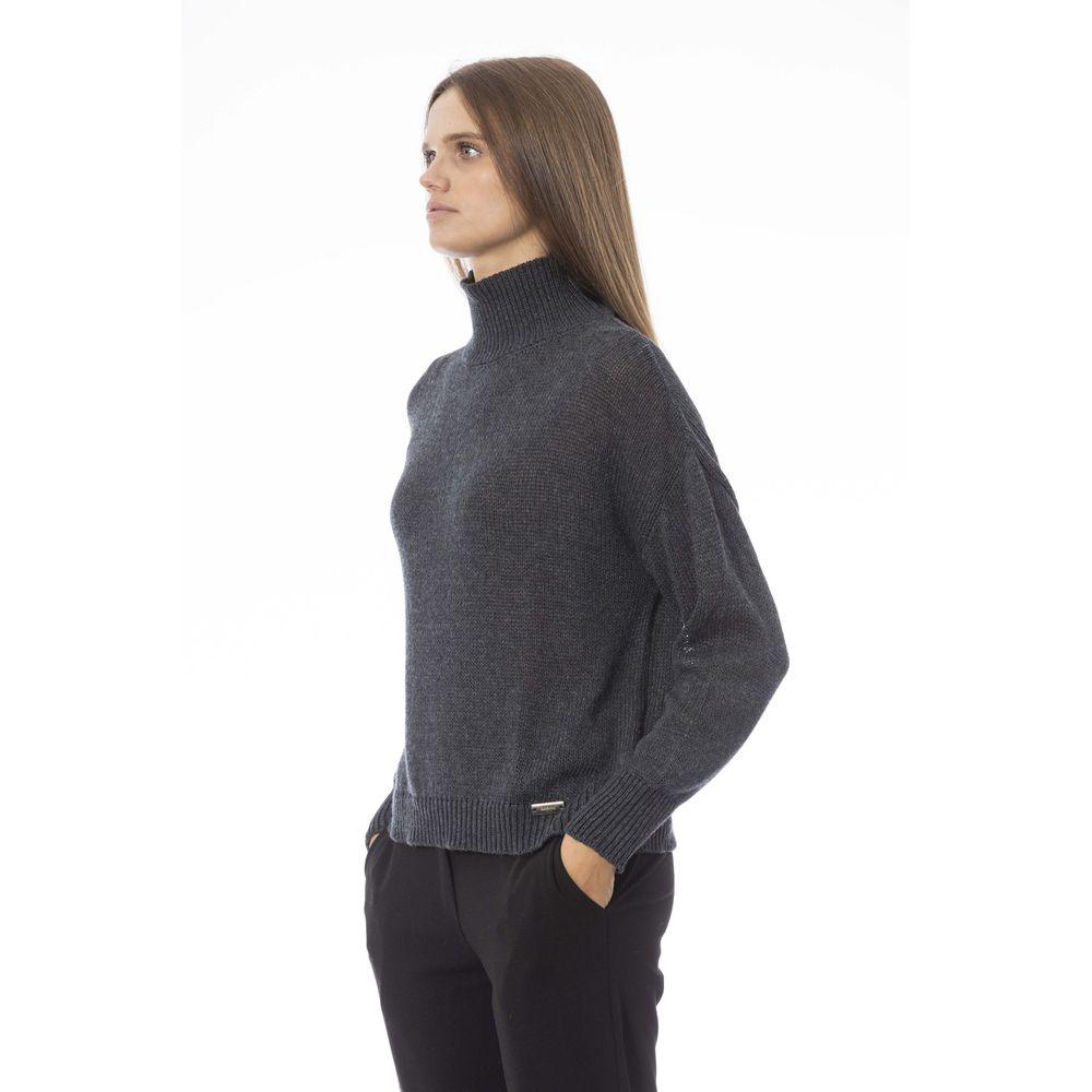 Baldinini Trend Gray Wool Women Sweater - Arichezz.store