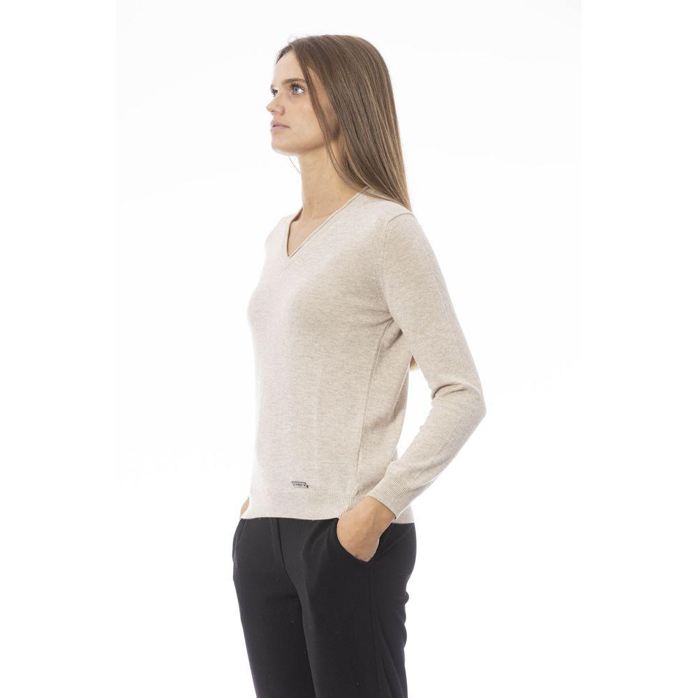 Baldinini Trend Beige Cashmere Women Sweater - Arichezz.store