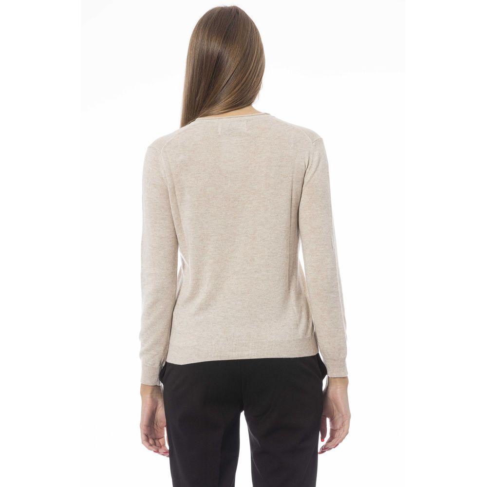 Baldinini Trend Beige Cashmere Women Sweater - Arichezz.store