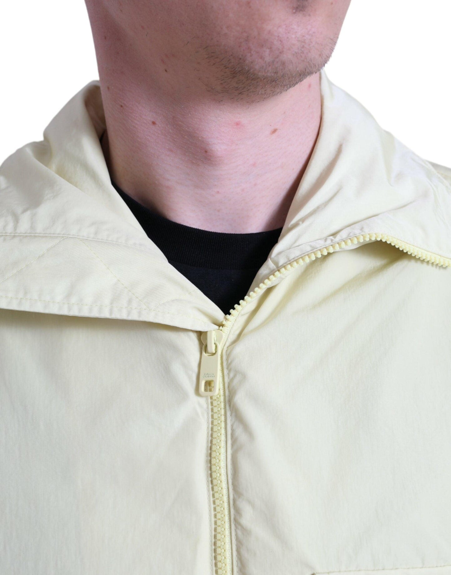 Dolce & Gabbana Elegant Yellow Windbreaker Jacket - Arichezz.store