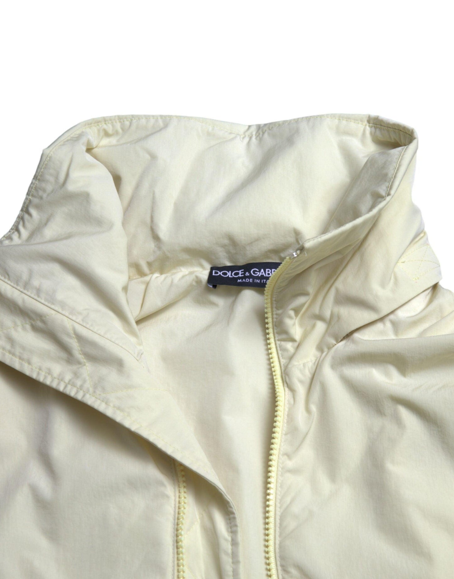 Dolce & Gabbana Elegant Yellow Windbreaker Jacket - Arichezz.store