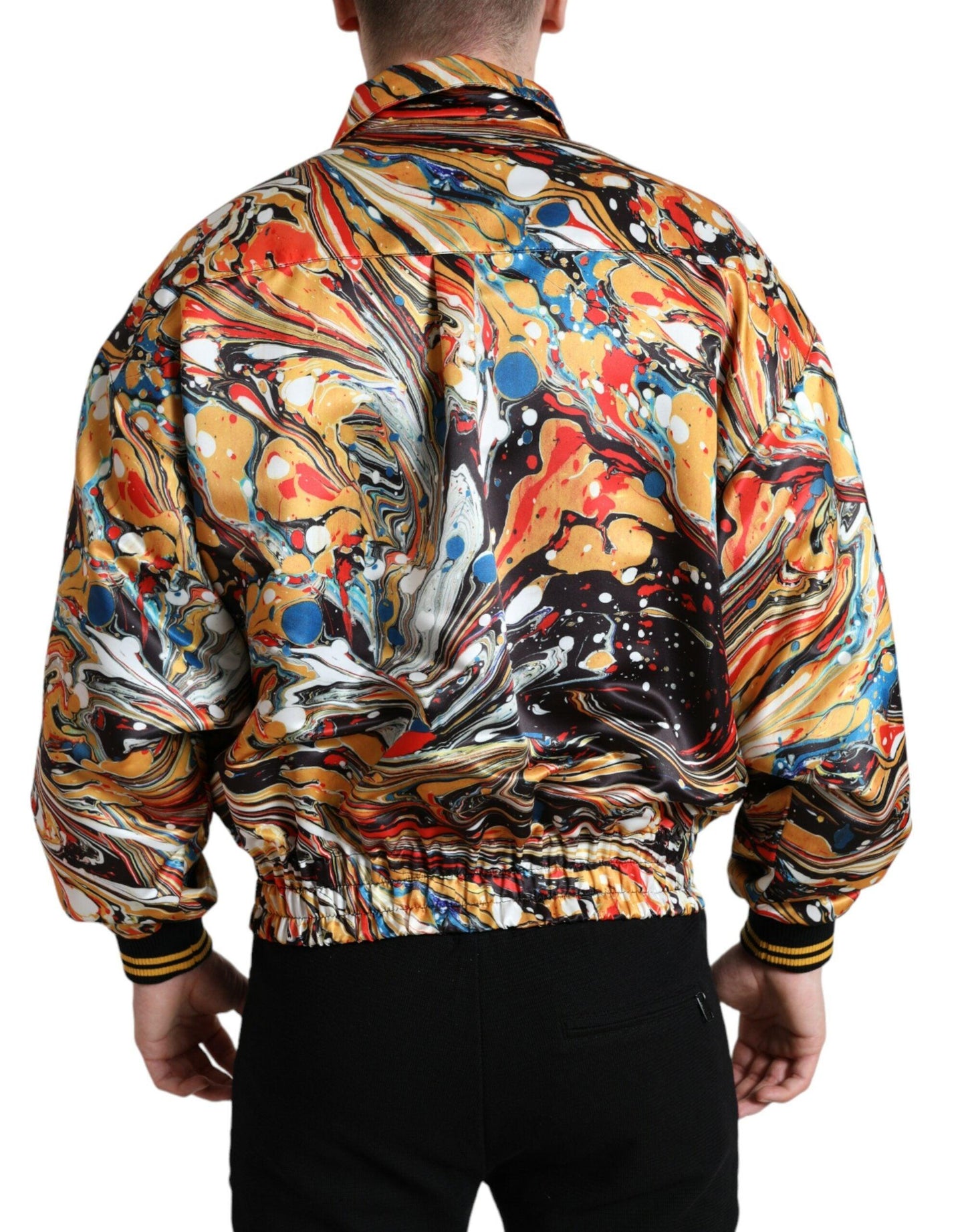 Dolce & Gabbana Colorful Abstract Bomber Jacket - Arichezz.store