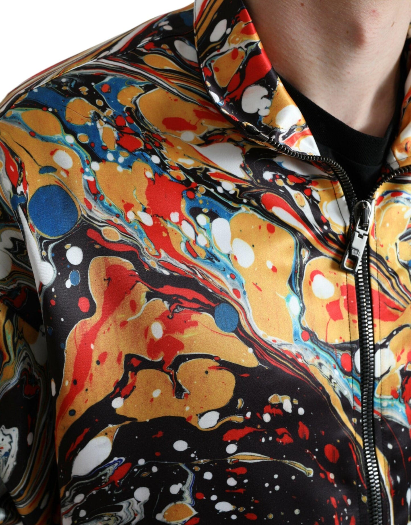 Dolce & Gabbana Colorful Abstract Bomber Jacket - Arichezz.store