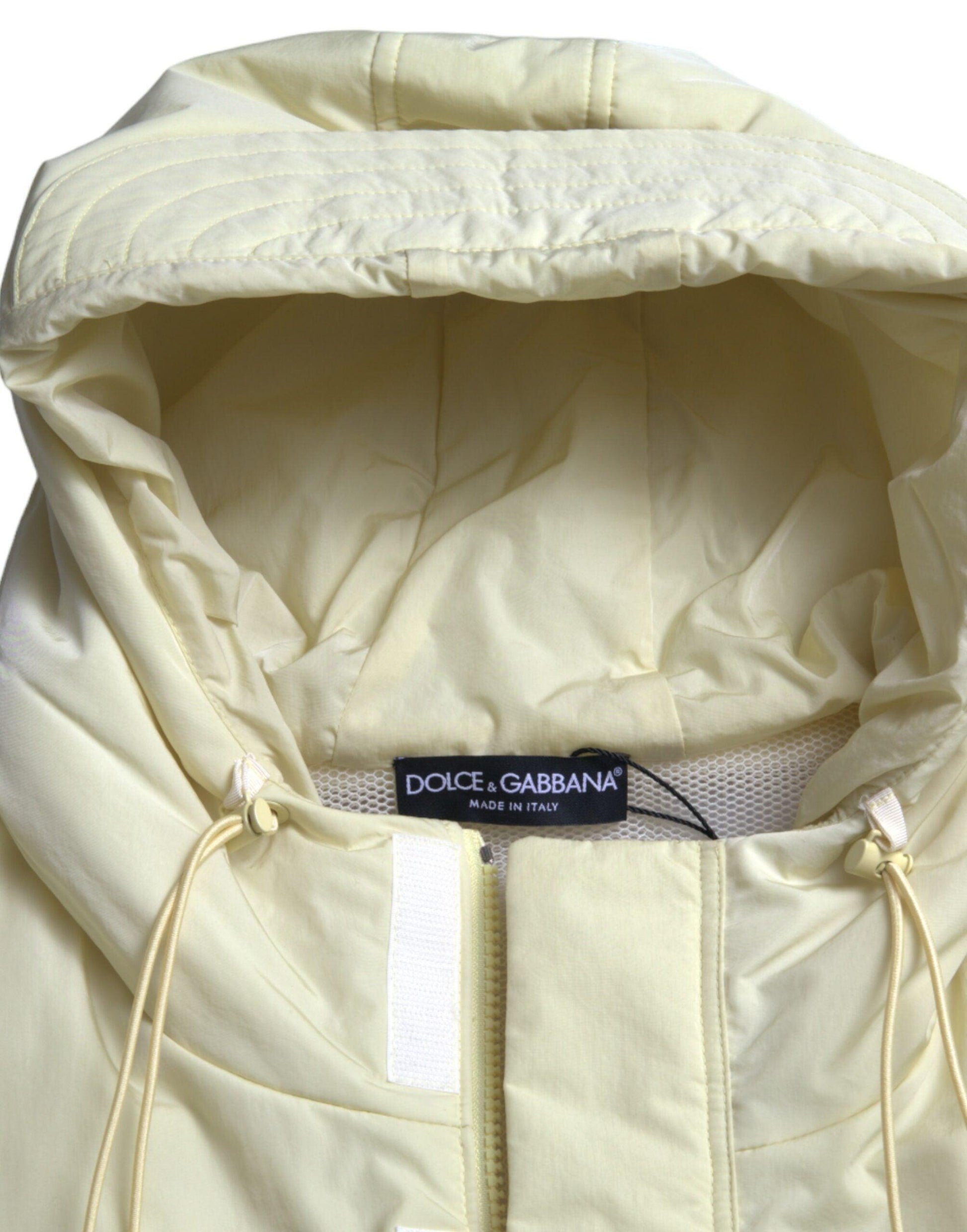 Dolce & Gabbana Sunshine Yellow Hooded Vest Jacket - Arichezz.store