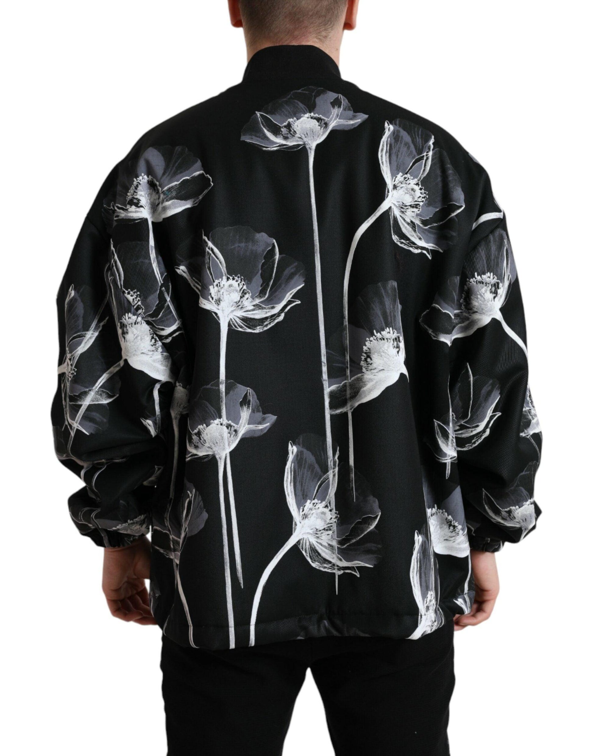 Dolce & Gabbana Elegant Floral-Print Bomber Jacket - Arichezz.store