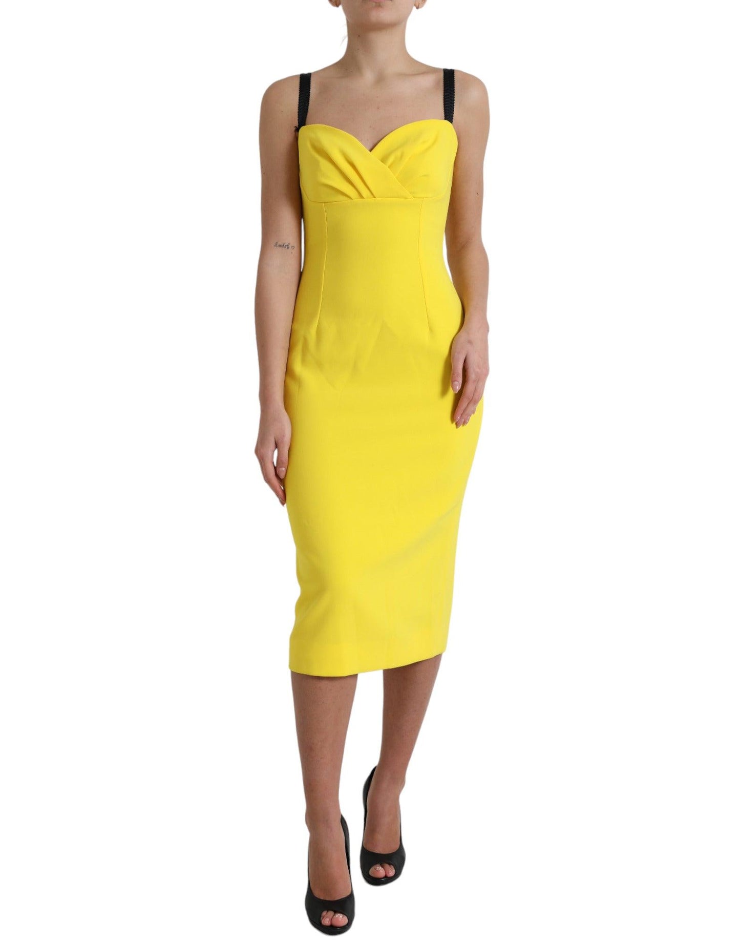 Dolce & Gabbana Sunshine Chic Sleeveless Midi Dress - Arichezz.store