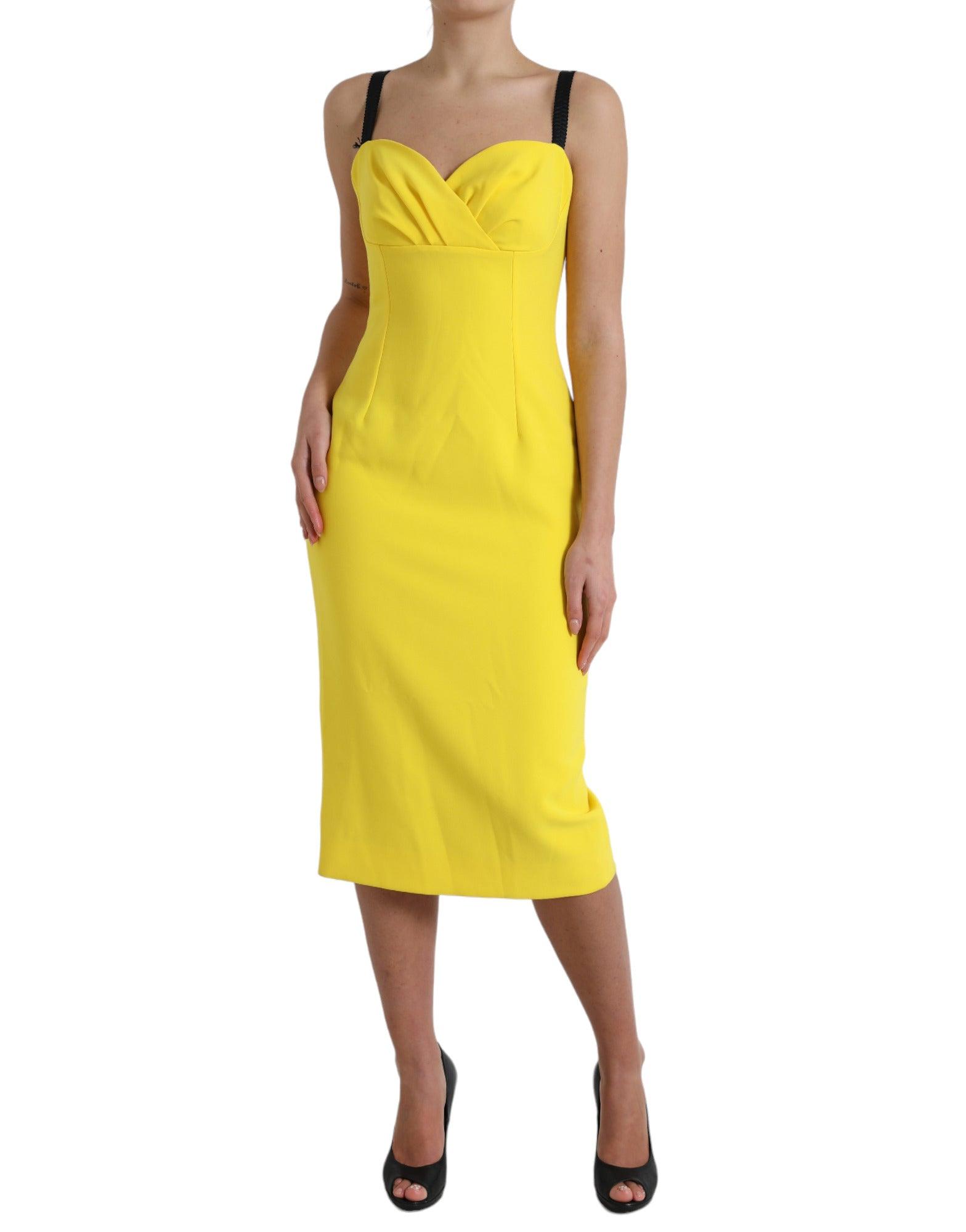 Dolce & Gabbana Sunshine Chic Sleeveless Midi Dress - Arichezz.store