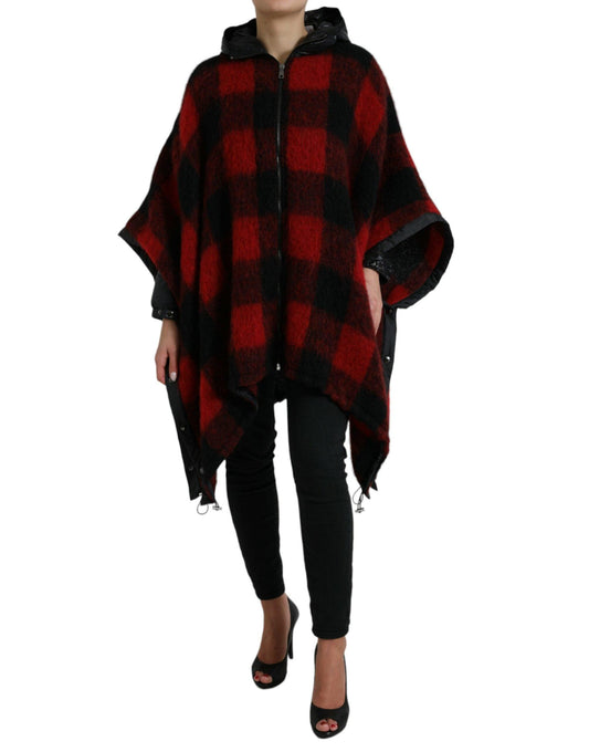 Dolce & Gabbana Buffalo Check Poncho Jacket - Arichezz.store